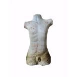 Terracotta Classical Style Sculpture White Outer Glaze/Paint. Great weathering