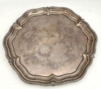 Antique EPNS Walker & Hall Sheffield Claw Footed Card Tray.