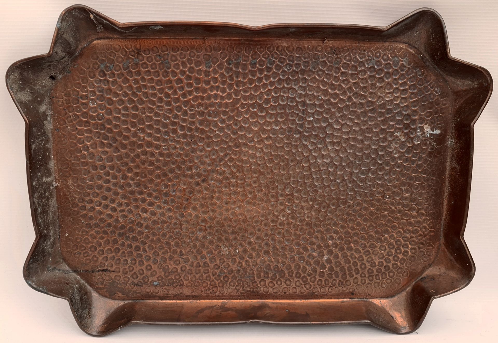 Antique Arts & Crafts Style Copper Tray