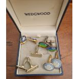 Vintage Earrings and Cufflinks Jewellery Includes Wedgwood