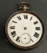 Antiques Silver Cased English Lever Pocket Watch. In need of repair.