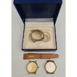 Vintage Wrist Watches Includes Bulova Quartz both need a service