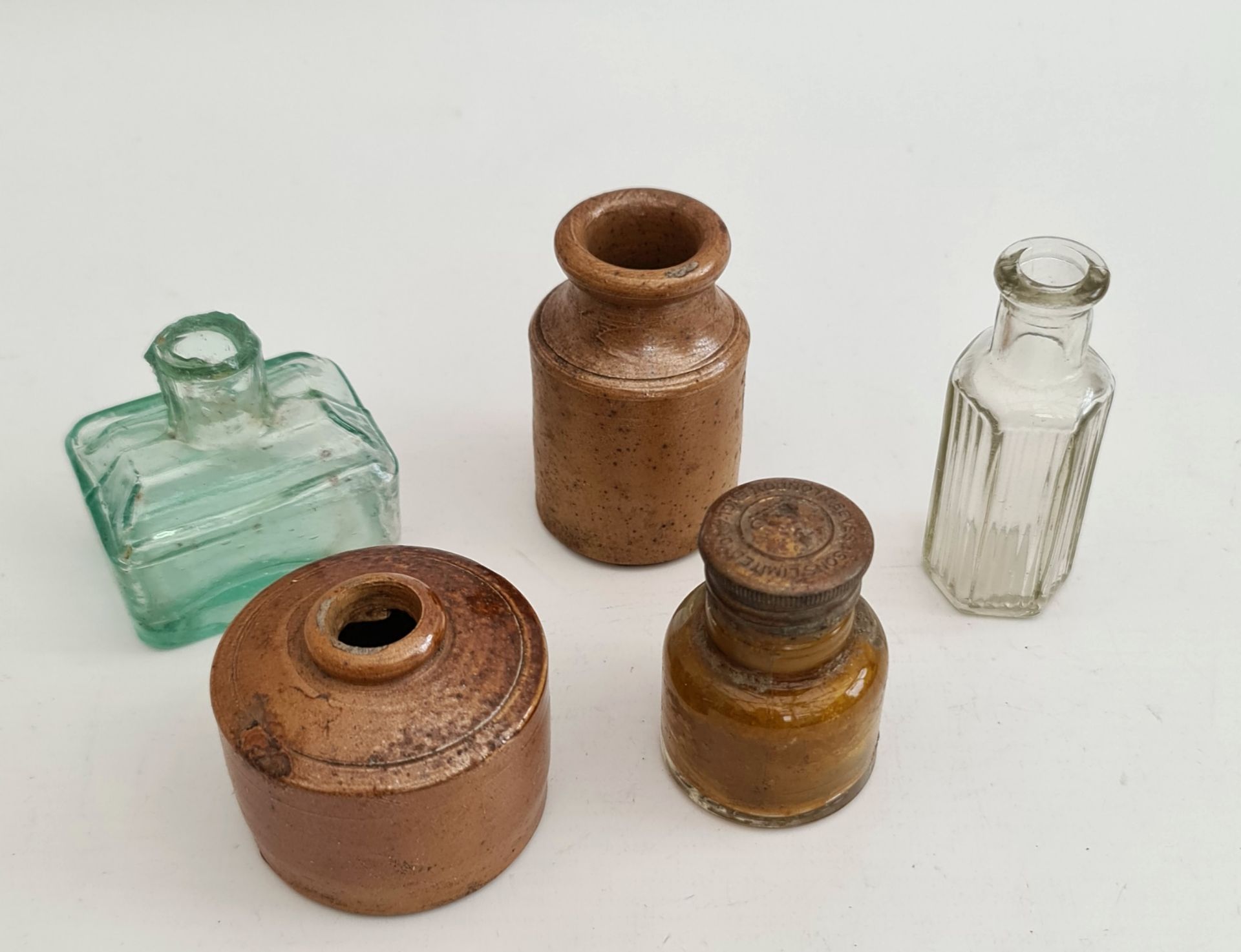 Antique 5 Assorted Collectable Bottles