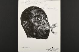 LOUIS ARMSTRONG (1901-1971) Original signature