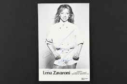 LENA ZAVARONI (1963-1999) Original signature