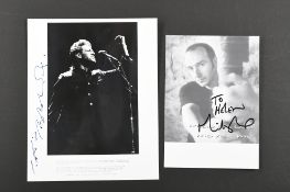 BOB GELDOF & MIDGE URE Original signatures