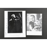 BOB GELDOF & MIDGE URE Original signatures