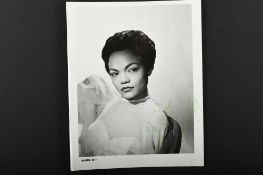 EARTHA KITT (1927-2008) Original signature