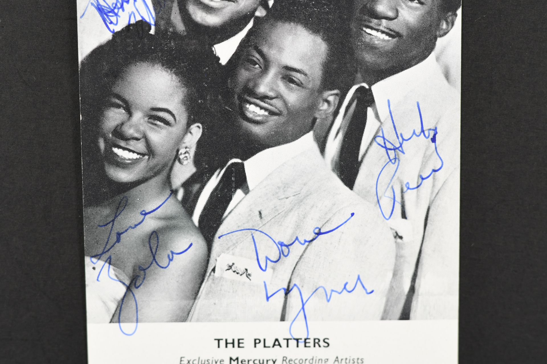 THE PLATTERS Original signatures - Image 3 of 3