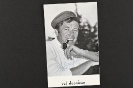 VAL DOONICAN (1927-2015) Original signature