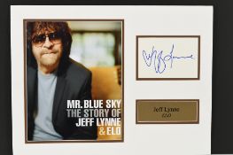 JEFF LYNNE Original signature