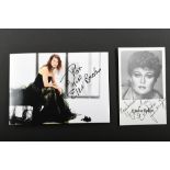 ELAINE PAIGE & ELKIE BROOKS Original signatures