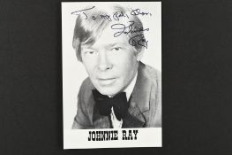 JOHNNIE RAY (1927-1990) Original signature
