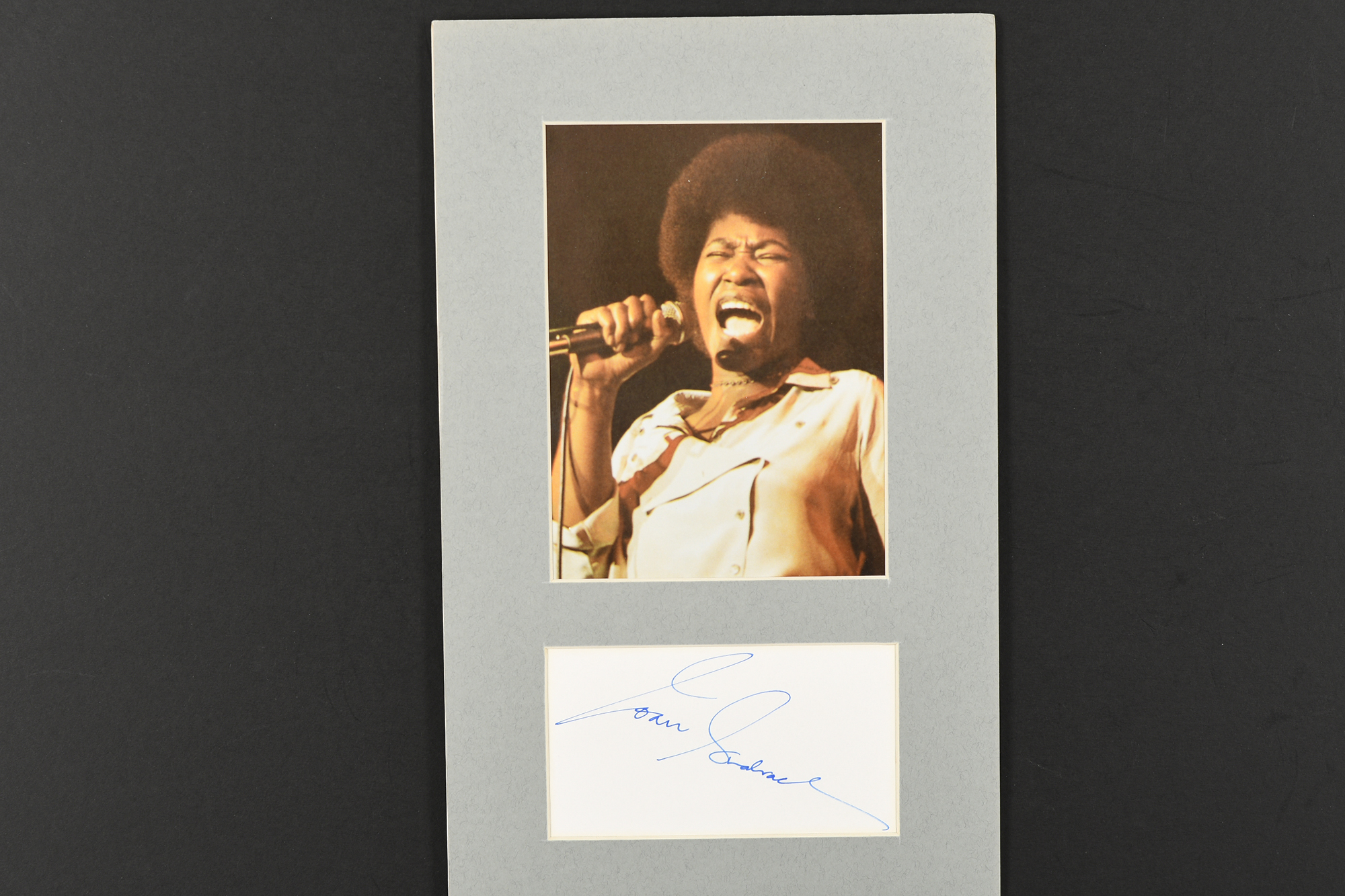 JOAN ARMATRADING Original signature