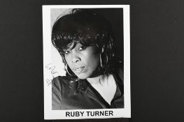 RUBY TURNER Original signature