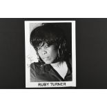 RUBY TURNER Original signature