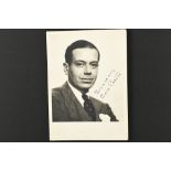 COLE PORTER (1891-1964) Original signature