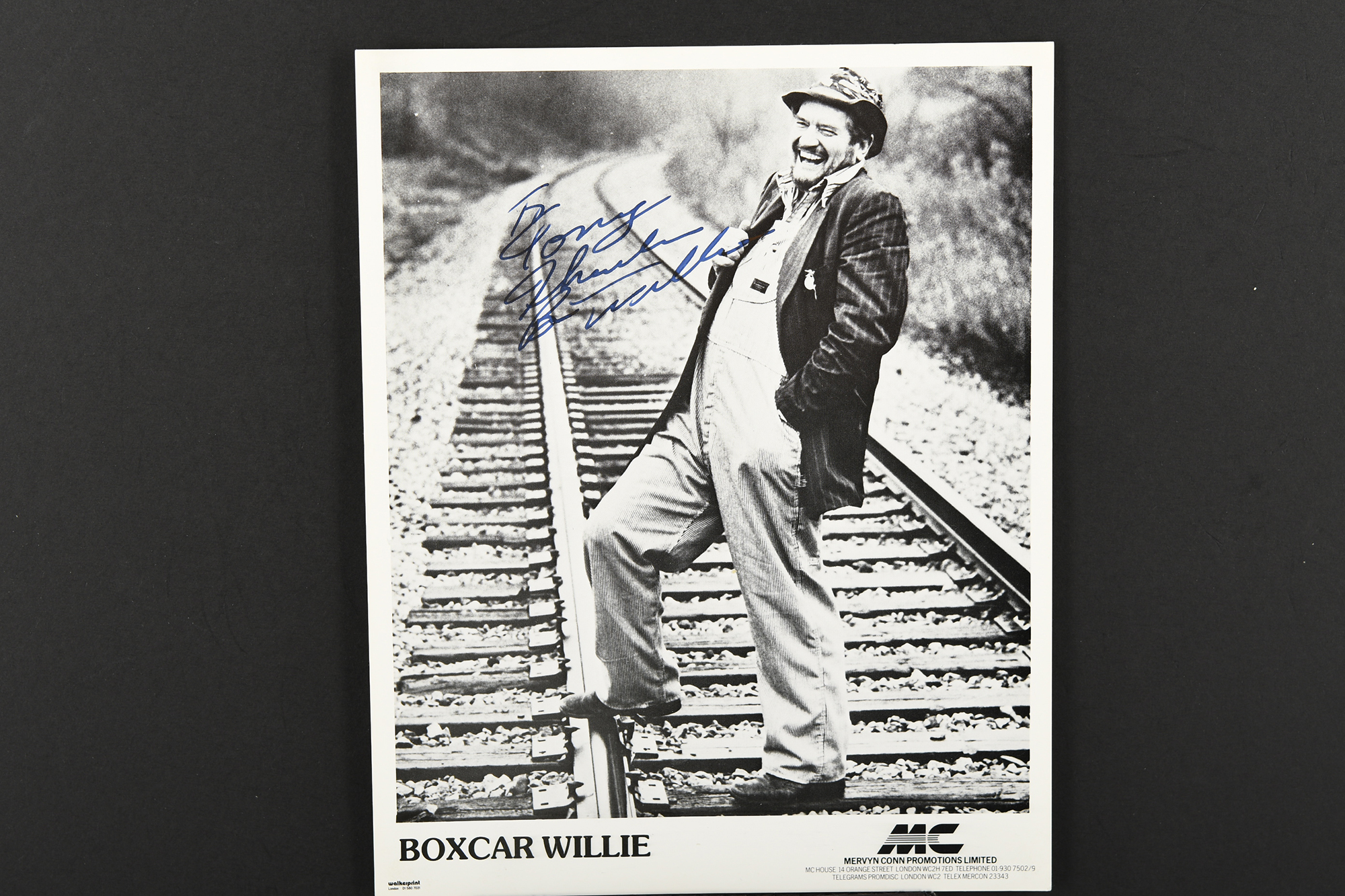 BOXCAR WILLIE (1931-1999) Original signature