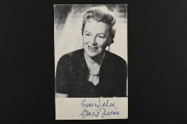 GRACIE FIELDS (1898-1979) Original signature