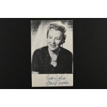 GRACIE FIELDS (1898-1979) Original signature