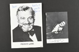 FRANKIE VAUGHAN (1928-1999) Original signature