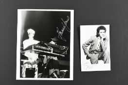 HOWARD JONES & DAVID ESSEX Original signatures