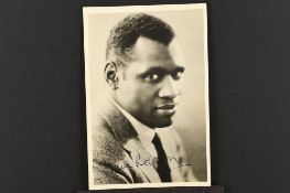 PAUL ROBESON (1898-1976) Original signature