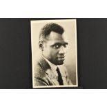 PAUL ROBESON (1898-1976) Original signature