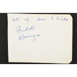 FREDDIE MERCURY Original signature