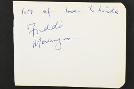 FREDDIE MERCURY Original signature