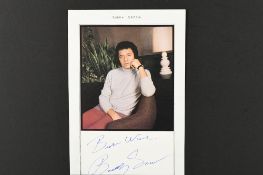 BUDDY GRECO (1926-2017) Original signature