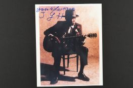 JOHN LEE HOOKER (2017?-2001) Original signature