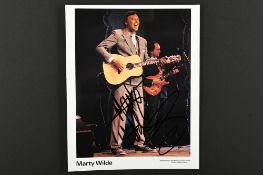 MARTY WILDE Original signature