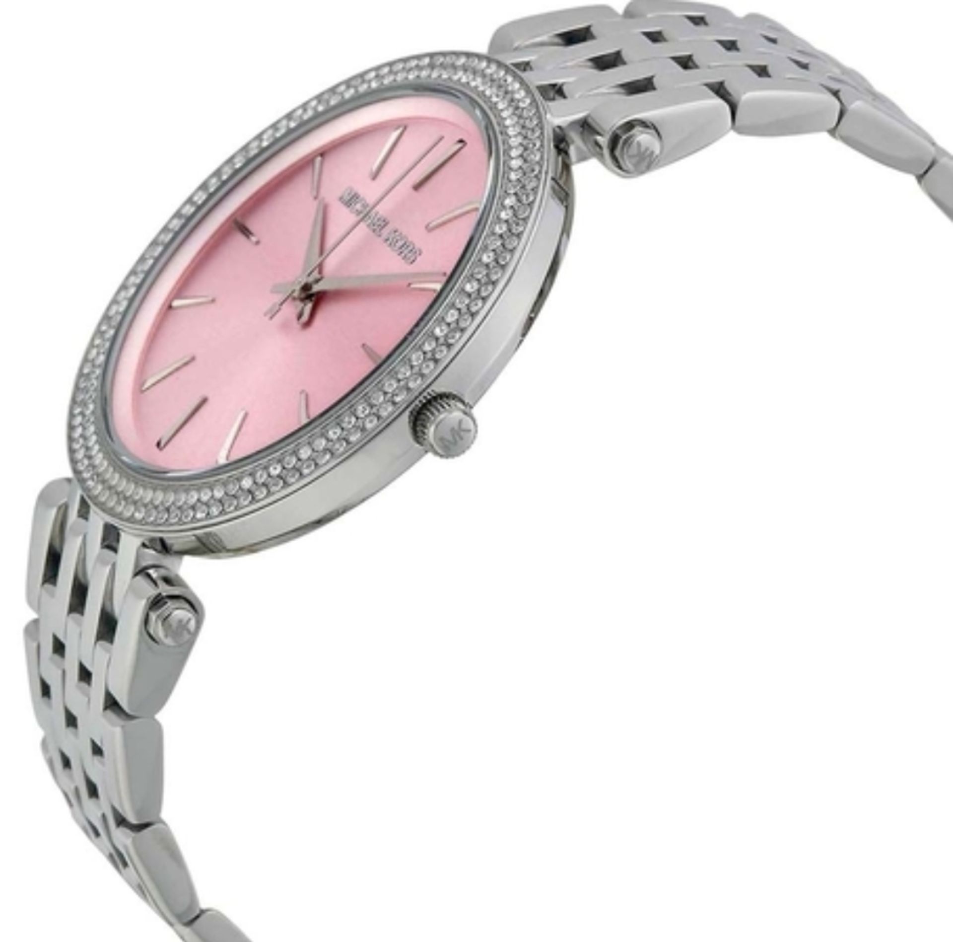 MICHAEL KORS MK3352 Darci Pink & Silver Stainless Steel Ladies Watch - Image 5 of 8