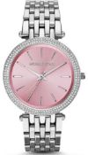 MICHAEL KORS MK3352 Darci Pink & Silver Stainless Steel Ladies Watch