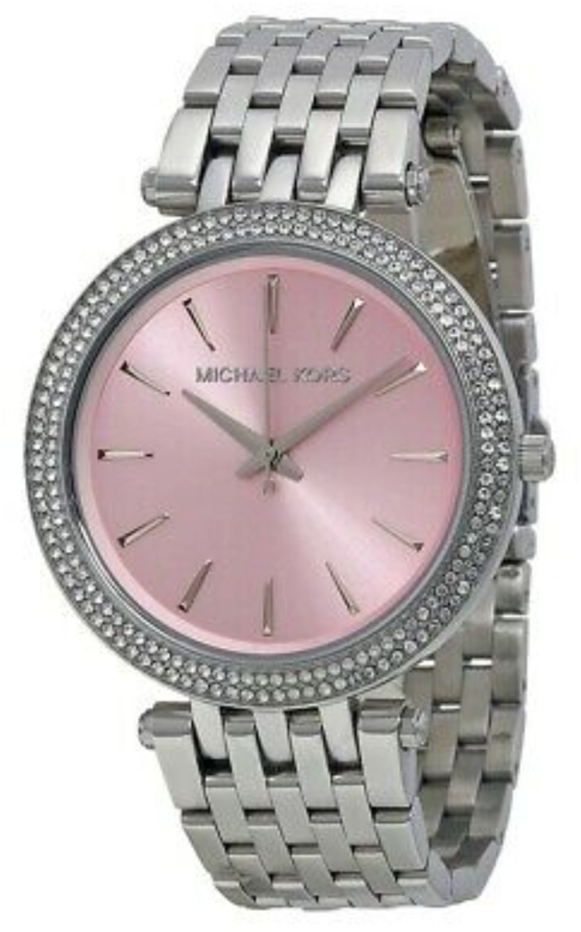 MICHAEL KORS MK3352 Darci Pink & Silver Stainless Steel Ladies Watch - Image 4 of 8