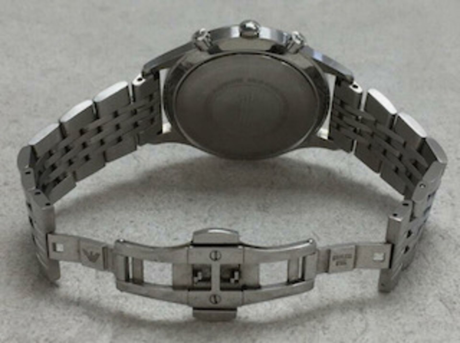 Emporio Armani AR1942 Men's Silver Bracelet Chronograph Watch - Image 3 of 4