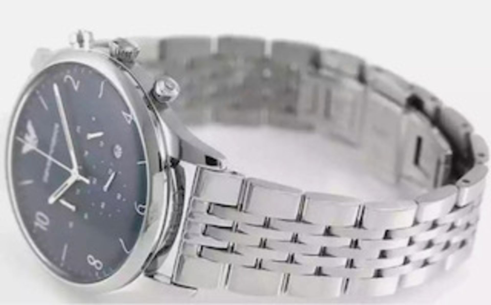 Emporio Armani AR1942 Men's Silver Bracelet Chronograph Watch - Image 2 of 4