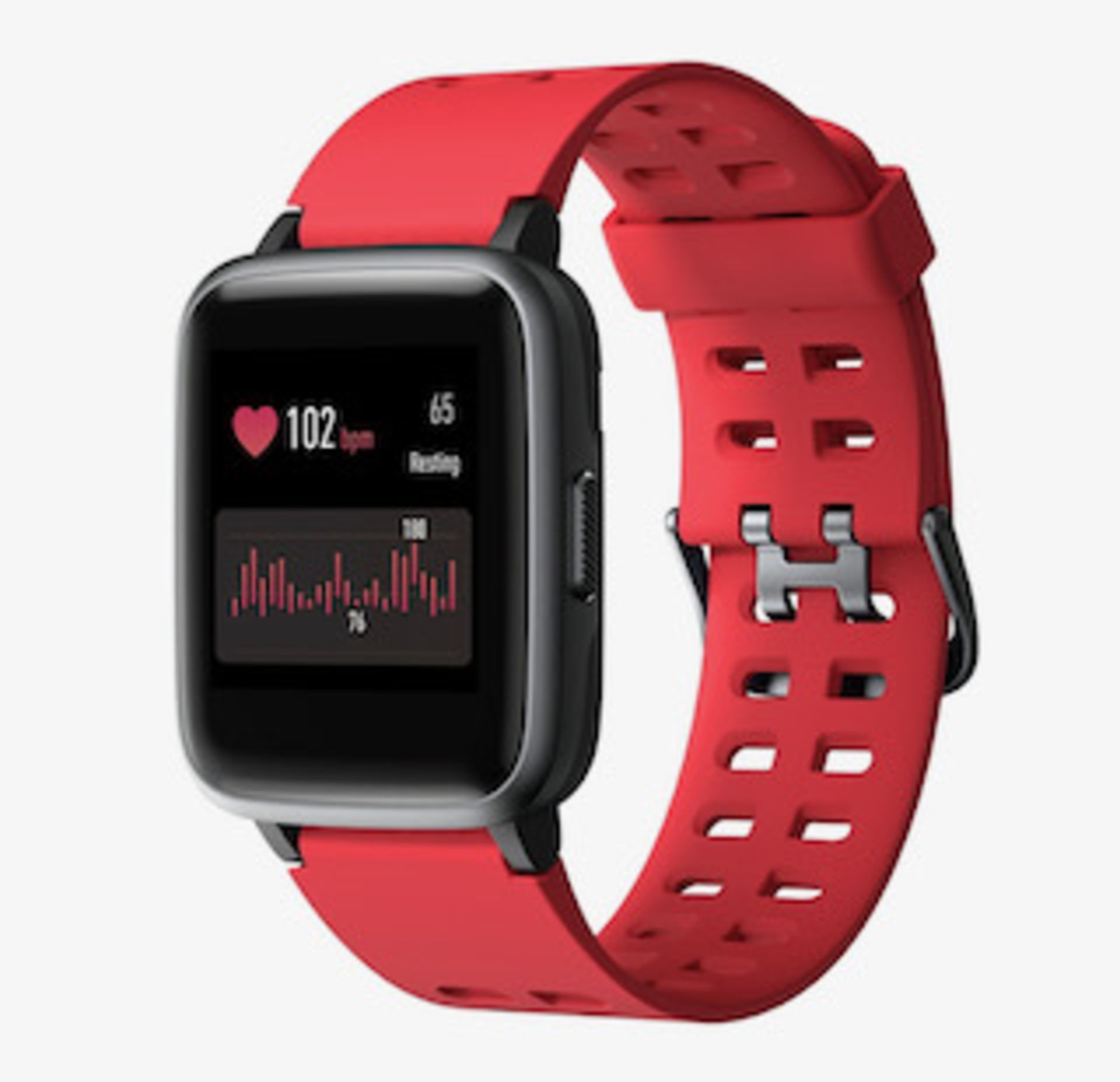 Brand New Unisex Fitness Tracker Watch Id205 Red Strap About This Item 1.3-Inch LCD Colour - Image 2 of 34