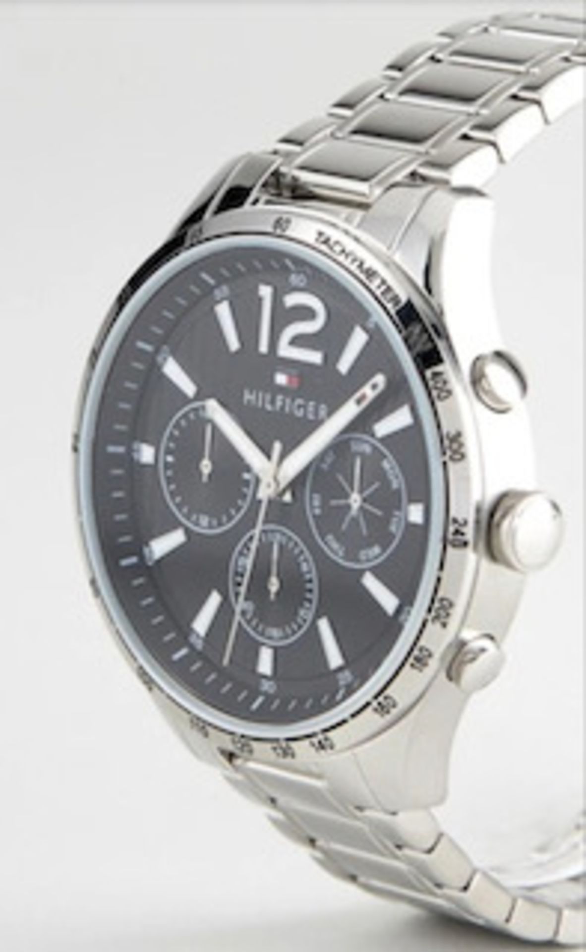 Tommy Hilfiger Men's Gavin Stainless Steel Silver Black Dial Watch - Image 3 of 6