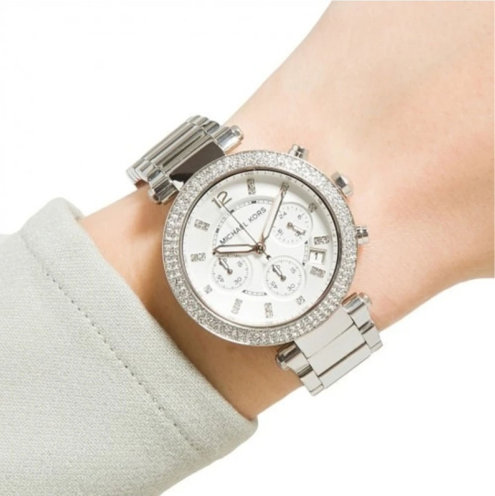 Ladies Michael Kors Parker Chronograph Watch MK5353 - Image 4 of 8