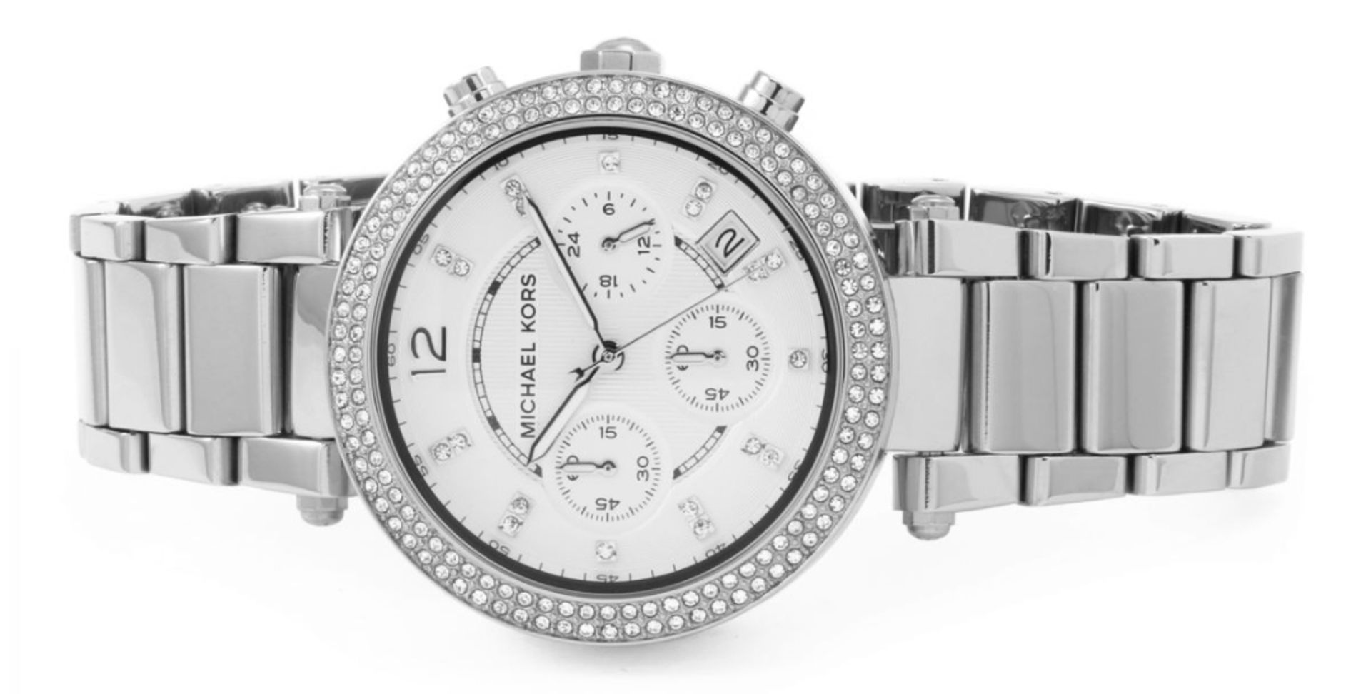 Ladies Michael Kors Parker Chronograph Watch MK5353 - Image 6 of 8