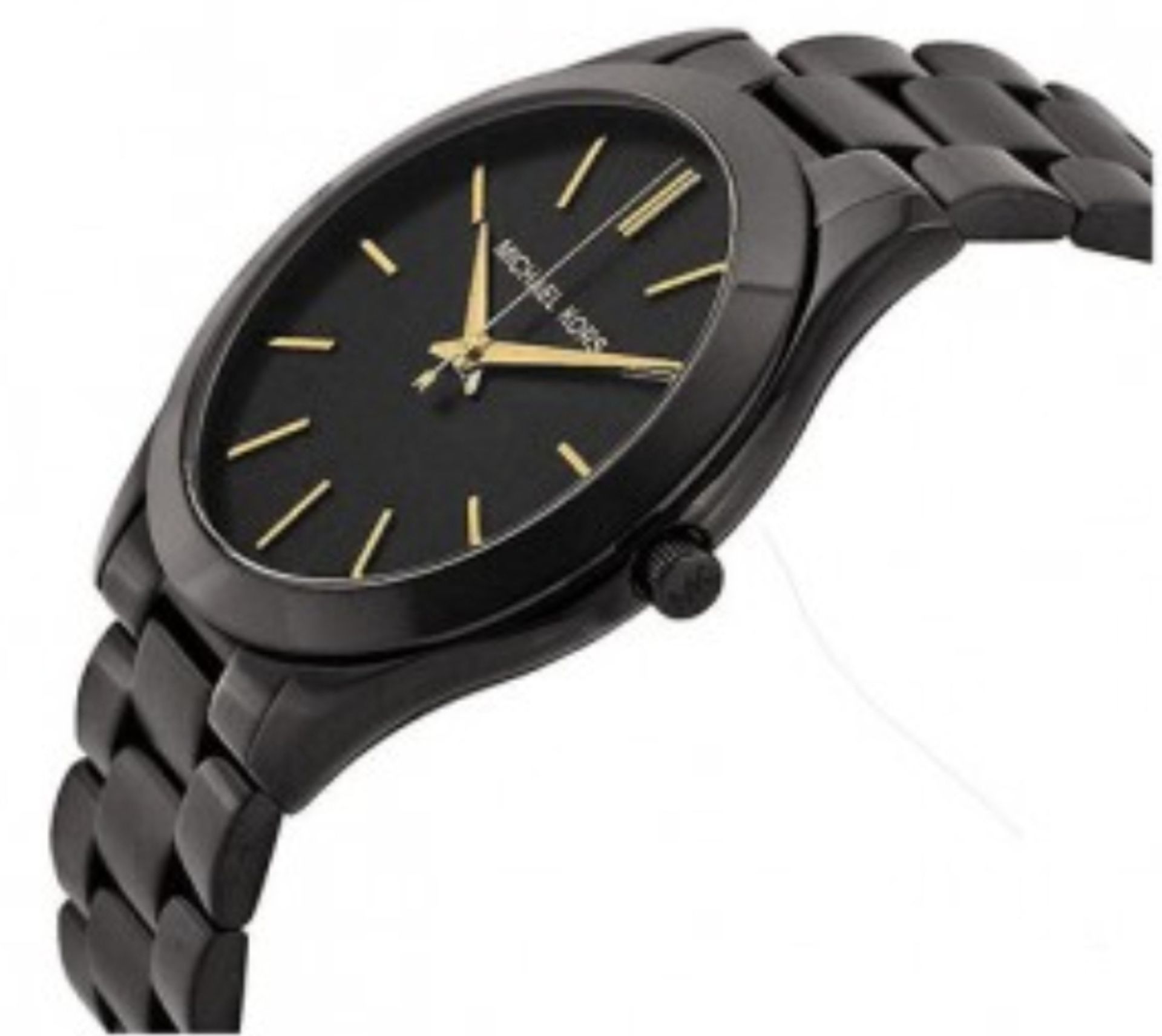 Michael Kors MK3221 Ladies Slim Runway Black Bracelet Quartz Watch - Image 2 of 6