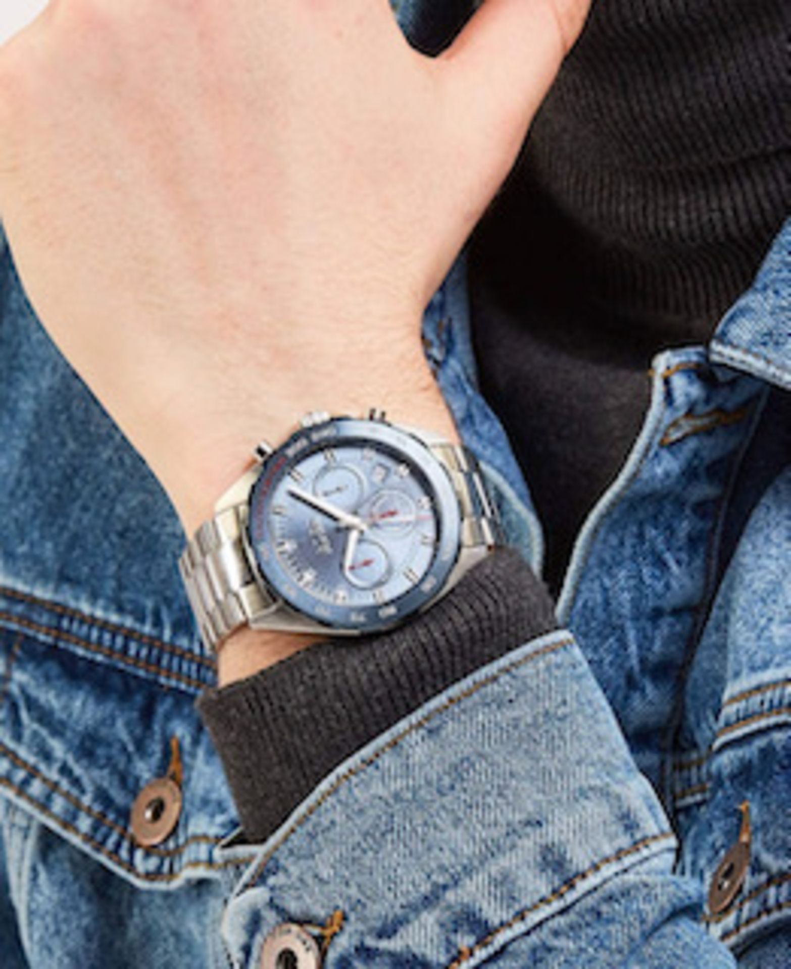 Hugo Boss Men's Intensity Silver Bracelet Chronograph Watch 1513665 - Image 5 of 5