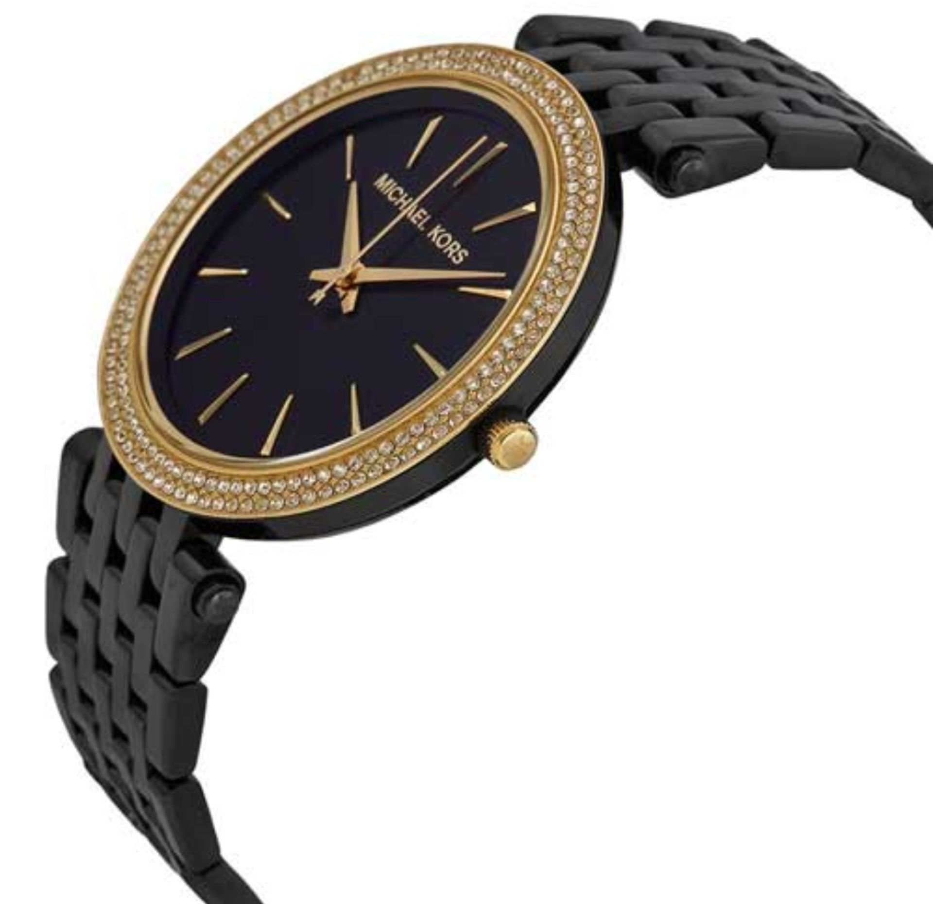 Michael Kors MK3322 Darci Gold & Black Stainless Steel Ladies Watch - Image 6 of 7
