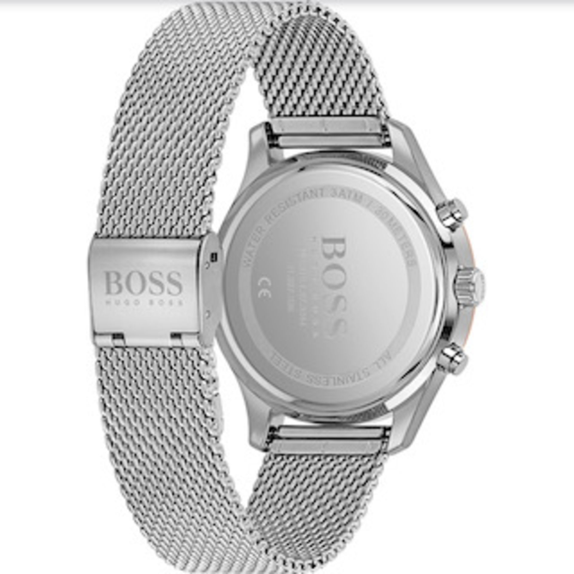 Hugo Boss 1513805 Men's Associate Stainless Steel Mesh Band Chronograph Watch - Image 4 of 6
