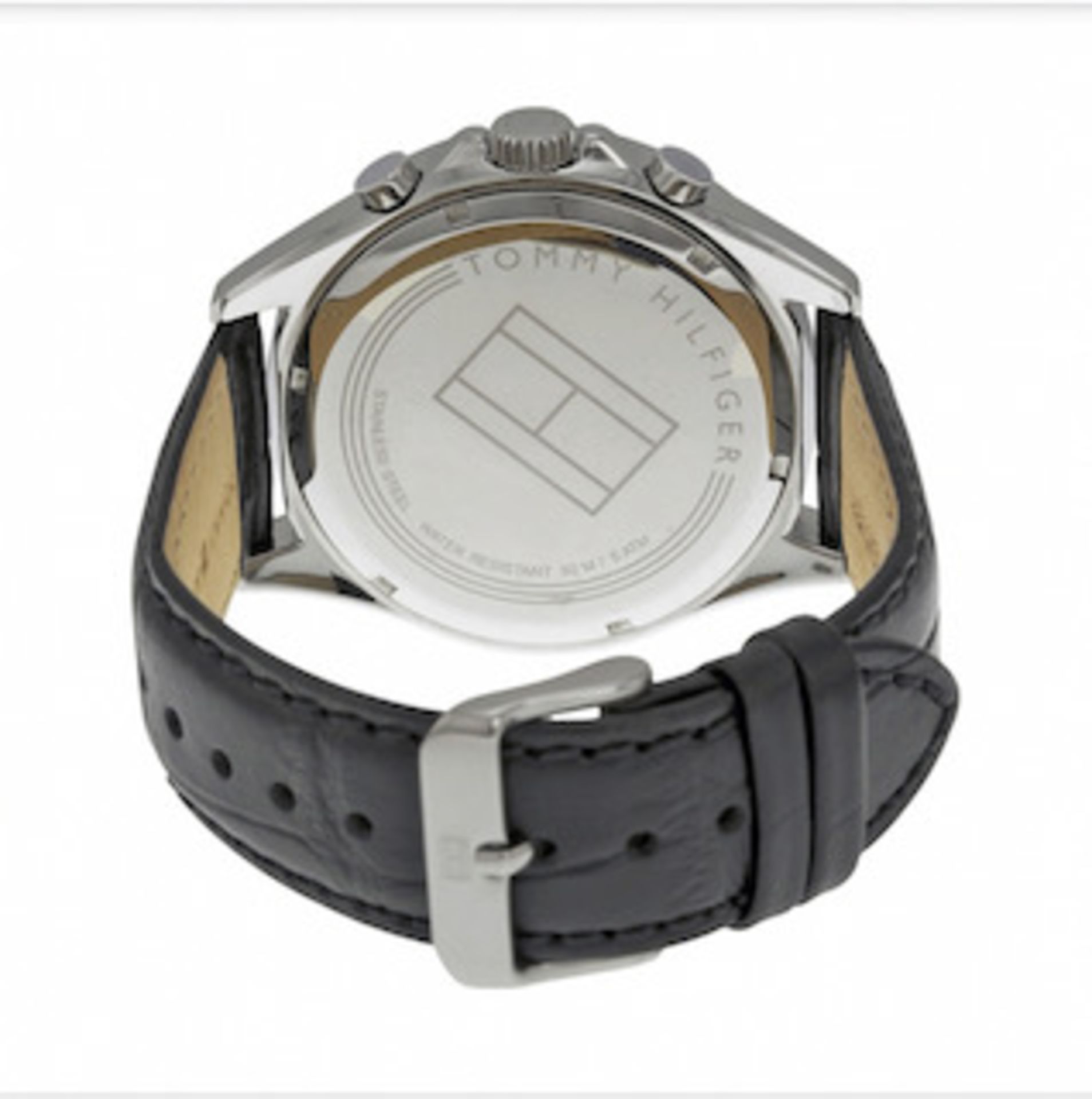 Men's Tommy Hilfiger Multi-Function Leather Strap Watch 1791117 Men's Tommy Hilfiger Watch - Image 4 of 5