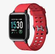 Brand New Unisex Fitness Tracker Watch Id205 Red Strap About This Item 1.3-Inch LCD Colour