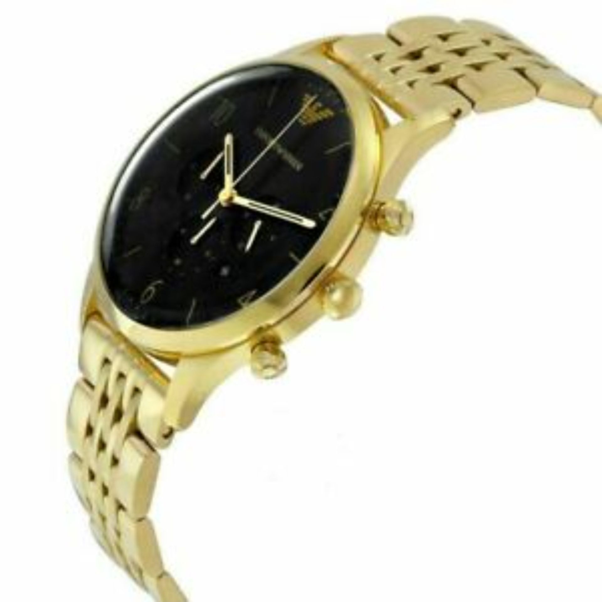 Emporio Armani AR1893 Men's Black Dial Gold Tone Bracelet Quartz Chronograph Watch - Image 7 of 8