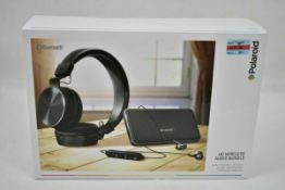 Polaroid Hd Wireless Audio Bundle Portable Speaker Hi Def Headphones & Earbuds Black RRP £85